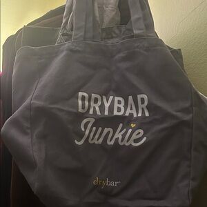 Drybar Charcoal and White Tote Bag